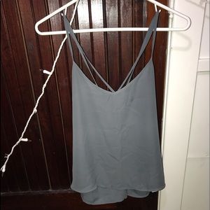 Cross strapped blouse